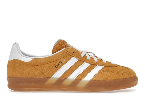 adidas Gazelle Indoor Orange Peel White (Women's) 